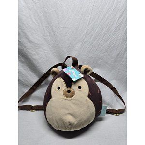 Squishmallows Hans Hedgehog Unisex 10" Plush Mini Backpack, Brown